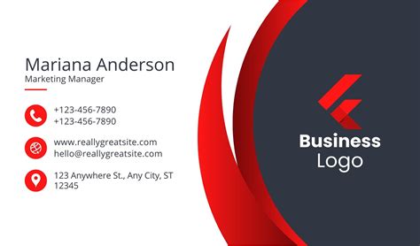 Business Card Layout Template