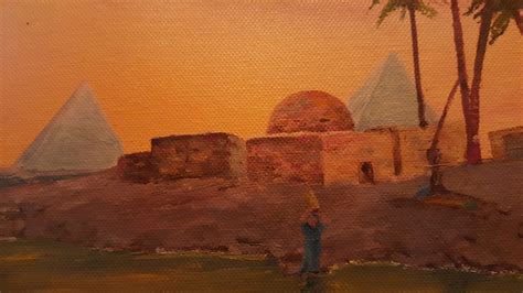 Sunset On The River Nile Banks, Egypt.jp, Painting by L'Orientaliste ...