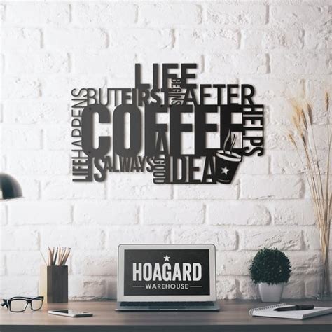 (New) Metal Wall Art - Coffee - Hoagard | Inspirational quotes wall art ...