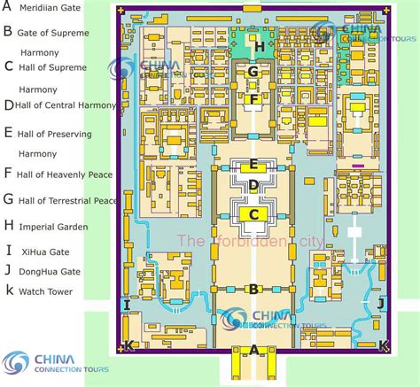 Beijing Forbidden City Map - Vanda Jackelyn