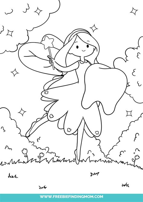 Fairy Colouring Pages For Kids Clipart Tooth Fairy Tooth Fairy Clip ...