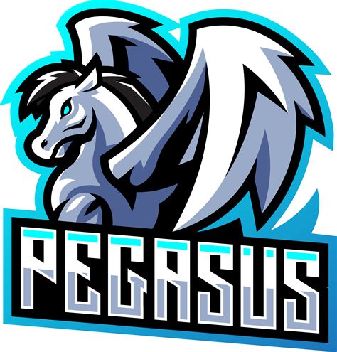 Pegasus Mascot And Logo Esport Template Vector Eps Ai Pegasus Logo ...