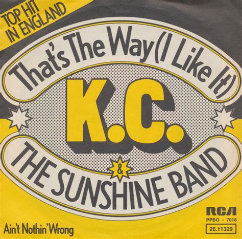 Music on vinyl: That's the way (I like it) - KC & the Sunshine Band