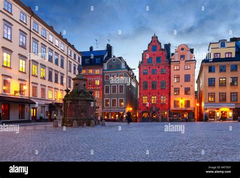 Gamla Stan at night, Stockholm Stock Photo - Alamy