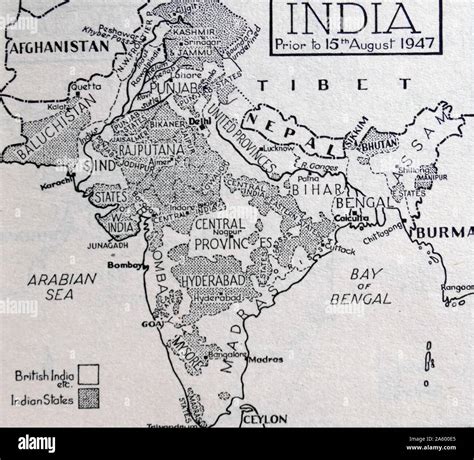 1947 partition map hi-res stock photography and images - Alamy