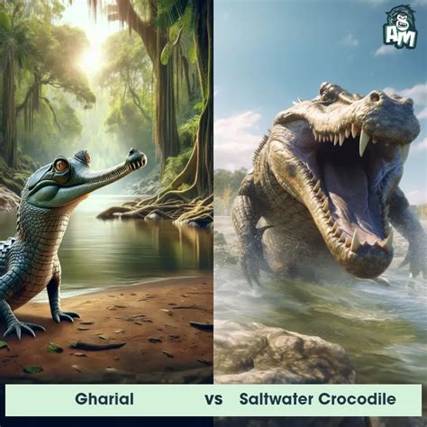 Gharial vs Saltwater Crocodile: See Who Wins | Animal Matchup