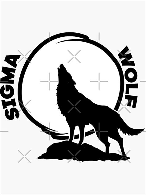 "Sigma wolf" Sticker for Sale by YOU GMR | Redbubble