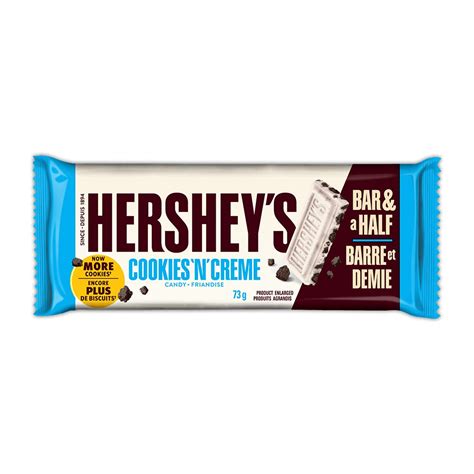 HERSHEY'S COOKIES 'N' CREME King Size Candy Bar, 73g