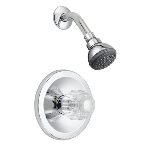 LDR 013 7600CP Chrome/Acrylic Single Handle Shower Faucet Set - Walmart.com