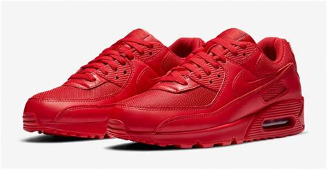 Nike Air Max 90 Triple University Red | SneakerFits.com