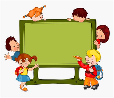 School Children Playing Clip Art