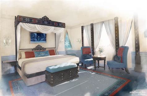 Newly Released Art Showcases "Frozen" Themed Rooms at Disneyland Hotel ...