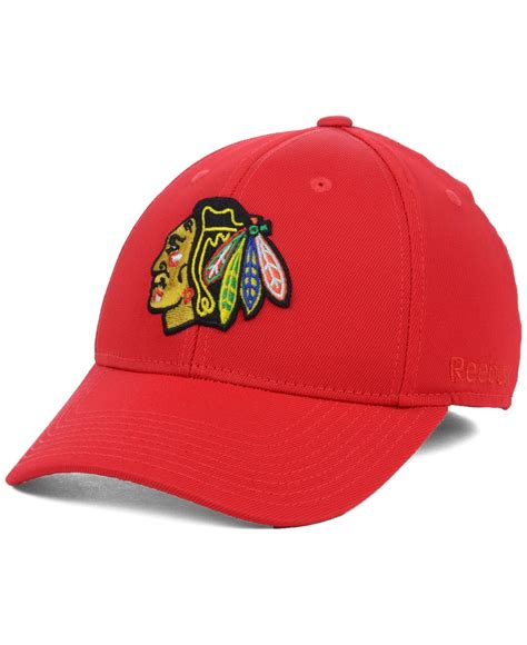 Lyst - Reebok Chicago Blackhawks Nhl Hat Trick 2.0 Cap in Red for Men