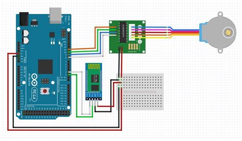 Stepper Motor (Unipolar) connected with HC-06 on MEGA 2560 - Project ...