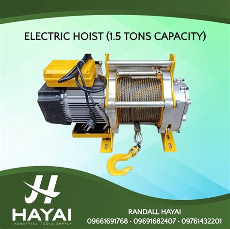 Heavy Duty Electric Hoist (1.5Tons Capacity) on Carousell