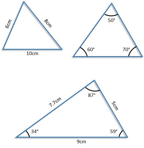 Scalene Triangles - free Mathematics lessons and tests