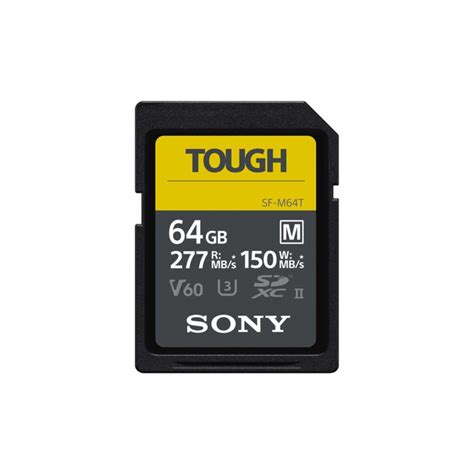 Sony 64GB SF-M Tough Series UHS-II SDXC Memory Card