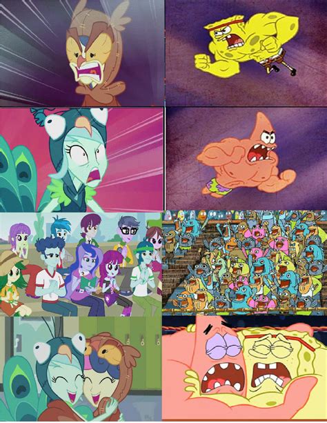 Spongebob and Friendship Games Comparison. by brandonale on DeviantArt