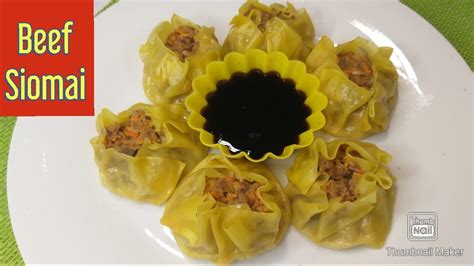 Beef Siomai (Super Easy Recipe) - YouTube