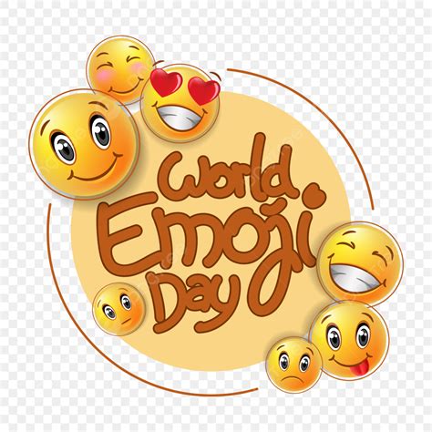 World Emoji Day Design Vector Template And Png, Emoji, World Emoji Day ...