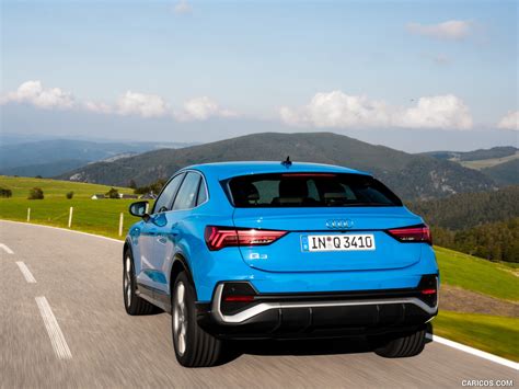 2020 Audi Q3 Sportback (Color: Turbo Blue) - Rear | Caricos