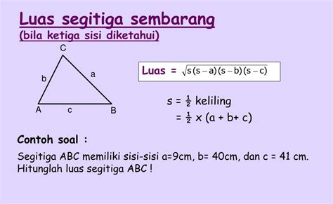 Rumus Luas Segitiga Bersudut Tegak - Rumus Segitiga Sama Kaki Siku Siku ...