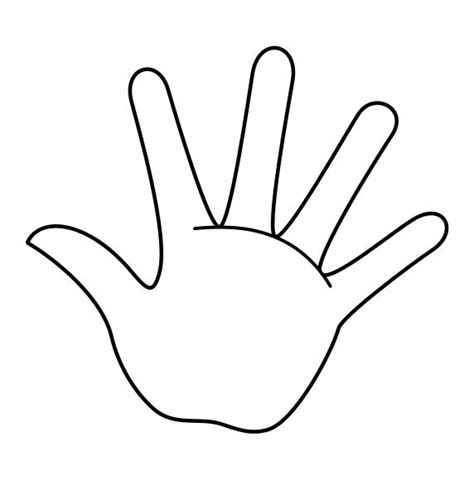 File:Hand left.svg | Hand coloring, Hand outline, How to draw hands