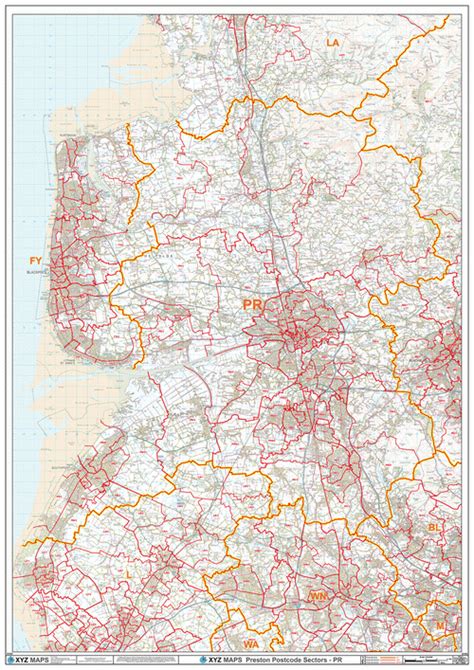 Preston Postcode Maps for the PR Postcode Area | Map Logic