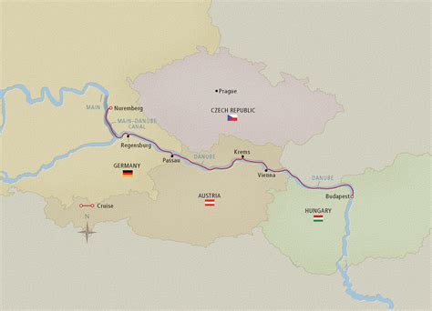 Europe Map Danube River