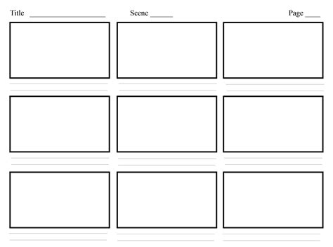 free storyboard template | Storyboard template, Video storyboard ...