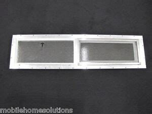 Mobile Home Window 36" x 8" Horizontal Slider. Obscured Glass Bathroom ...