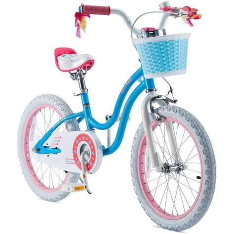 RoyalBaby Girls Kids Bike Stargirl 18 Inch Bicycle Basket Kickstand ...