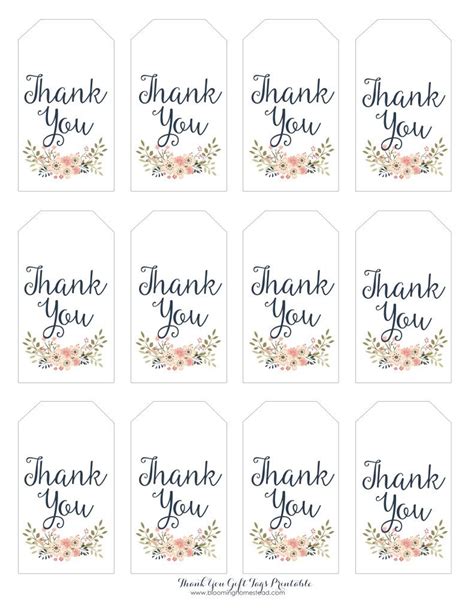 Thank You Gift Tags - Blooming Homestead | Printable tags template ...