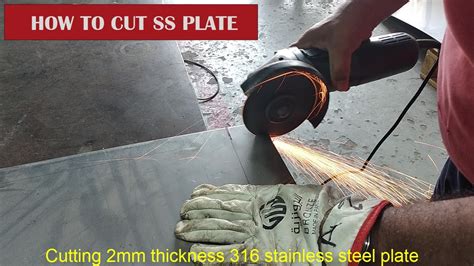 How to cut stainless steel sheet metal with angle grinder - YouTube