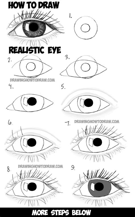 How To Draw Eyes Really Easy Drawing Tutorial Drawing Tutorial Easy ...