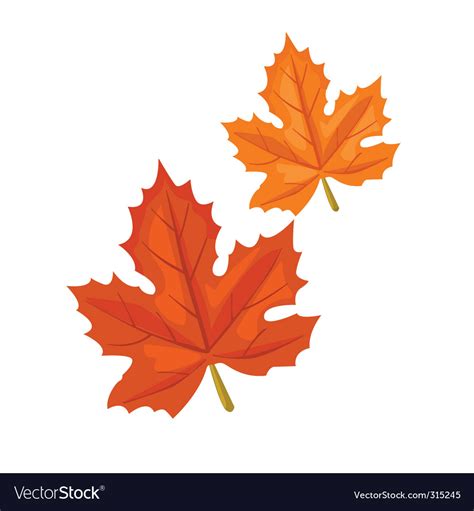 Autumn leaf Royalty Free Vector Image - VectorStock