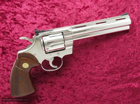 Colt Python, Nickel, Cal. .357 Magnum, 6 Inch Barrel, Nickel Finished