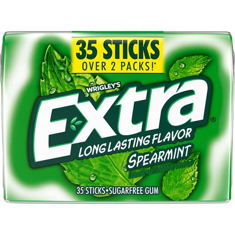 Extra Gum Peppermint Sugar Free Chewing Gum 35 Stick ...