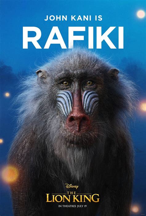 The Lion King poster - Rafiki - The Lion King 2019 Photo (42834778 ...