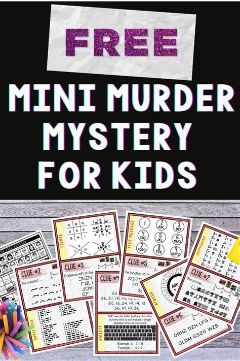 Free printable murder mystery party game for kids – Artofit