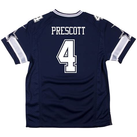 Dallas Cowboys Boys' Dak Prescott #4 Game Jersey | Academy