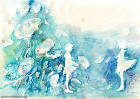 Anime Watercolor Wallpapers - 4k, HD Anime Watercolor Backgrounds on ...