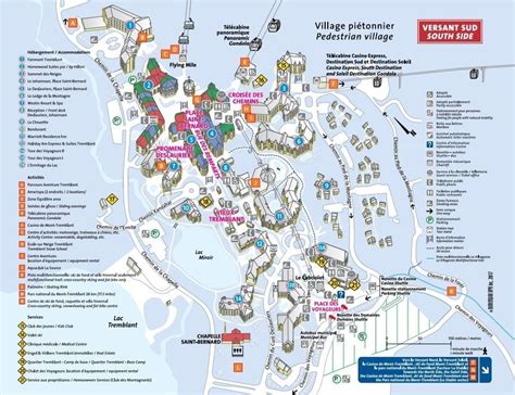 Mont Tremblant Pedestrian Village Map