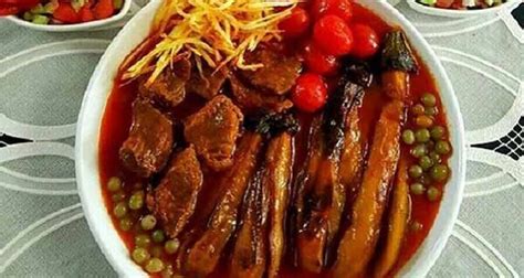 خورشت قیمه سیب زمینی و بادمجان لذیذ مجلسی + طرز تهیه