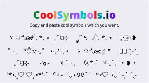 Cool symbols Copy and Paste : ̗̀ *ੈ ‧₊˚ ೃ⁀