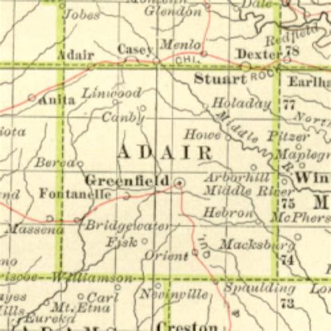 1897 Century Atlas of the State of Iowa