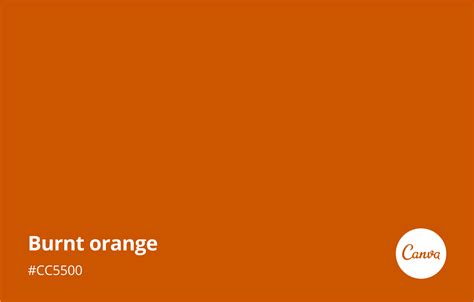 Burnt Orange Meaning, Combinations and Hex Code - Canva Colors | Orange ...