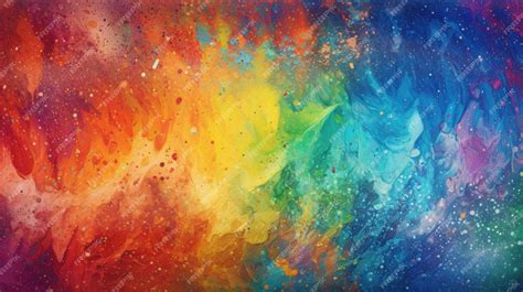 Premium AI Image | A colorful background with a rainbow and the word ...