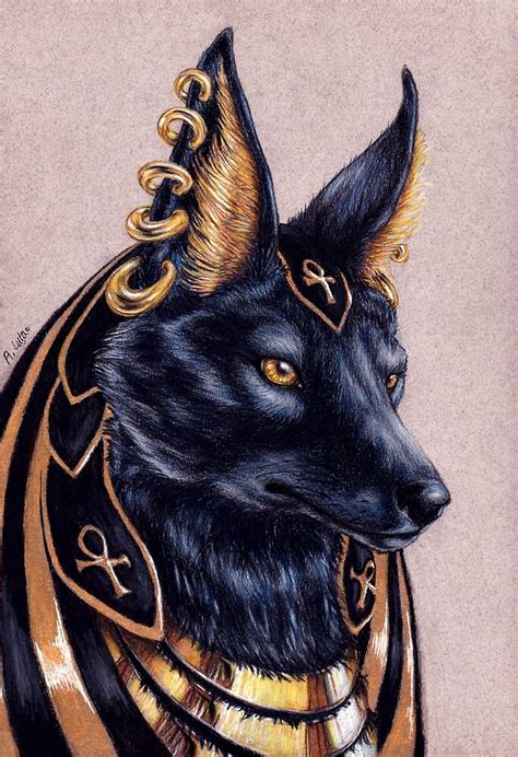 "Anubis - Egyptian Jackal God" by alutac-art | Redbubble