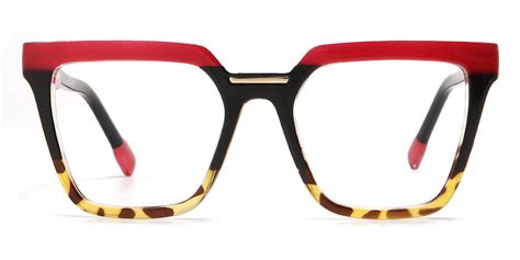 Arthur - Square Red Glasses for Women - Lensmart